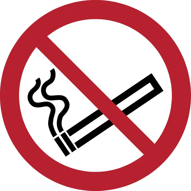 Pictogram bordje Djois Rookverbod Ø200mm rd