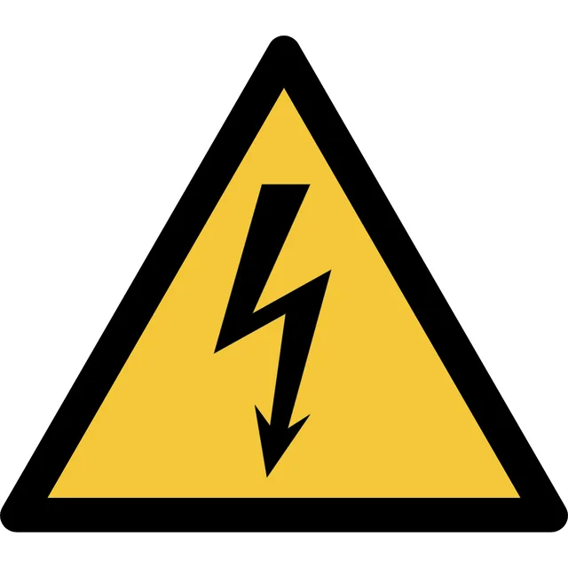 Pictogram Djois elektrische spanning 200x176mm gl