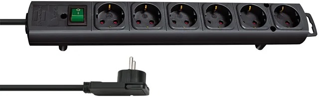 Stekkerdoos Brennenstuhl Comfort Plus 6vdig 2m zw