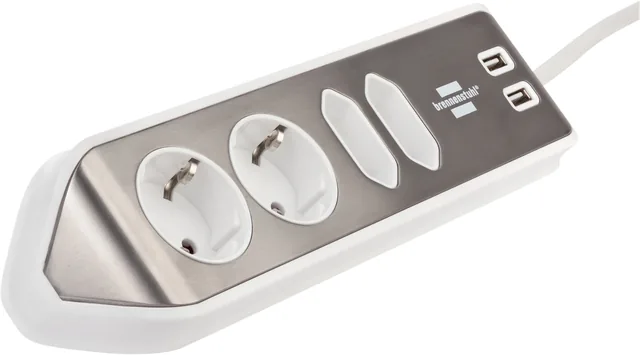 Stekkerdoos Brennenstuhl Estilo 4vdig USB 2m wit