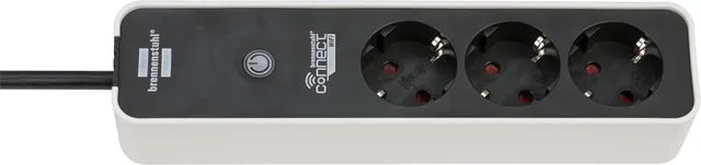 Stekkerdoos Brennenstuhl wifi Connect 3vdig zw/wit