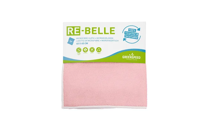 Microvezeldoek Re-belle 40x40cm roze