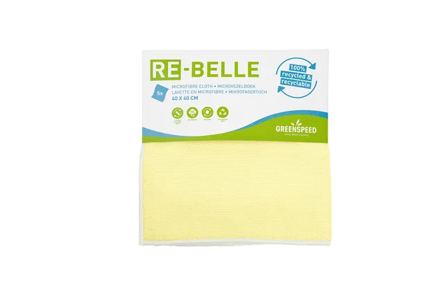 Microvezeldoek Re-belle 40x40cm geel