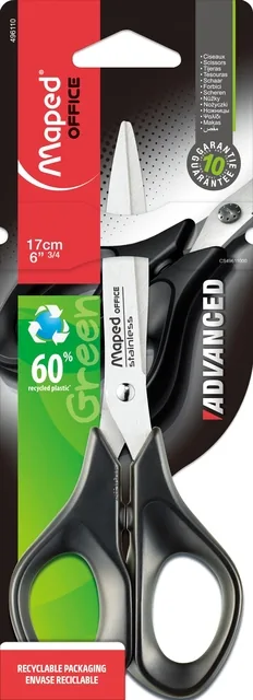 Schaar Maped Office Advanced 17cm zwart