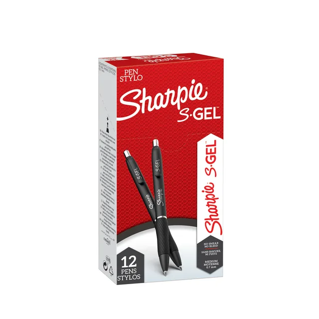 Gelschrijver Sharpie S-gel M zwart