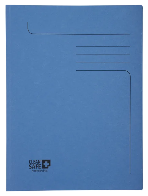 Dossiermap Exacompta CleanSafe 2kleppen blauw