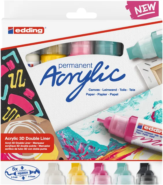 Acrylmarker edding e-5400 3D double liner M basis