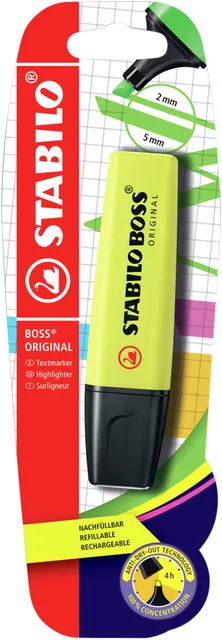 Markeerstift STABILO BOSS 70/24 geel blister