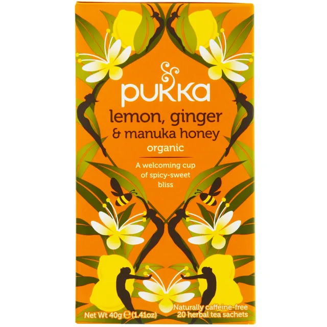 Thee Pukka lemon ginger manuka honey 20 zakjes