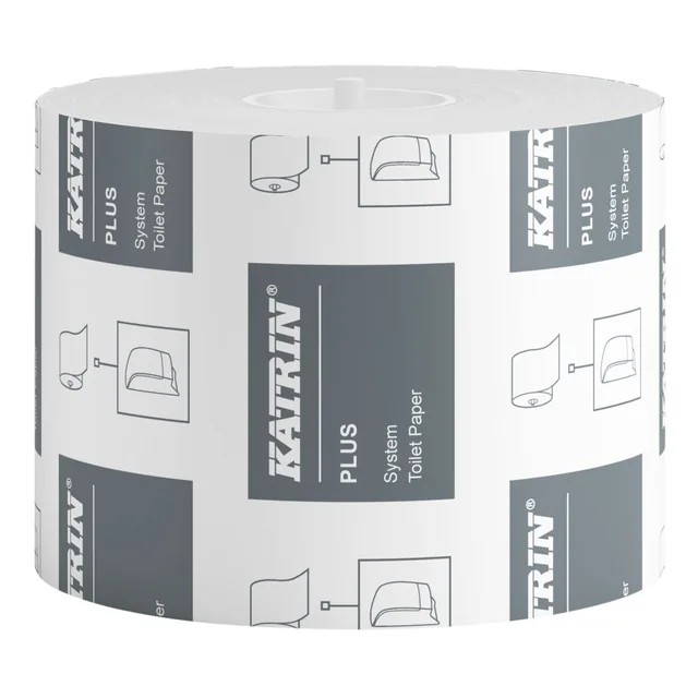 Toiletpapier Katrin Plus systeemrol 2laags 96m wit