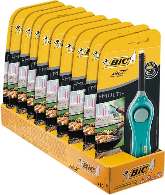 Aansteker Bic megalighter U140 multi assorti