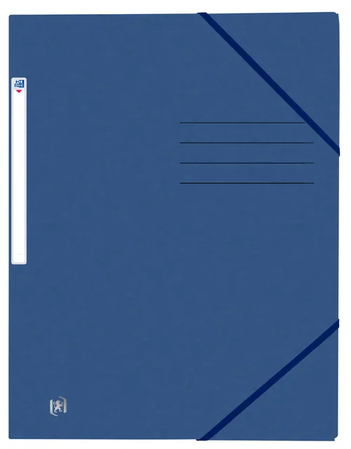 Elastomap Oxford Top File+ A4 donker blauw