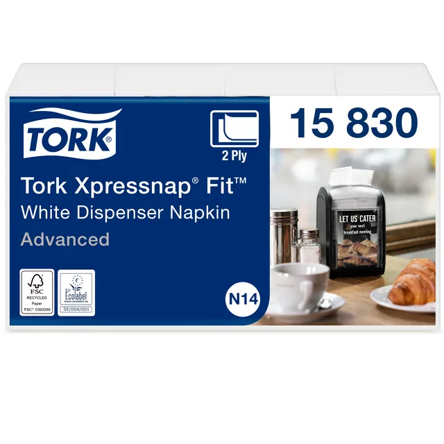 Servet Tork N14 Advanced multifold 2laags wit