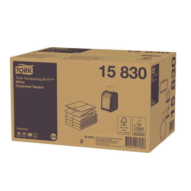 Servet Tork N14 Advanced multifold 2laags wit