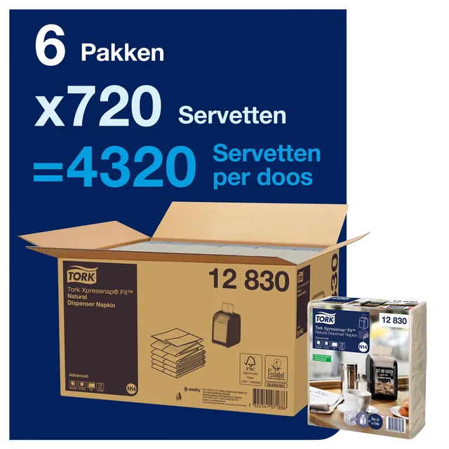 Servet Tork N14 Advanced multifold 2laags naturel