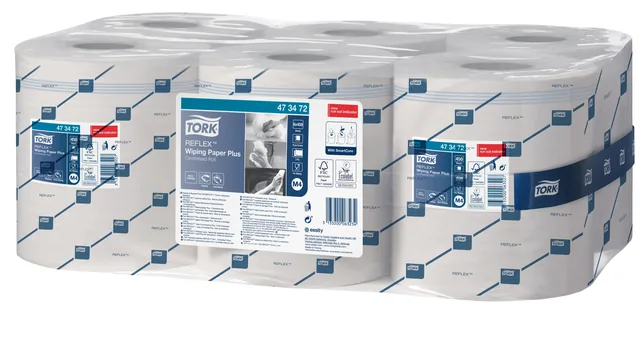 Poetspapier Tork M4 Advanced 2laags 450 vel wit