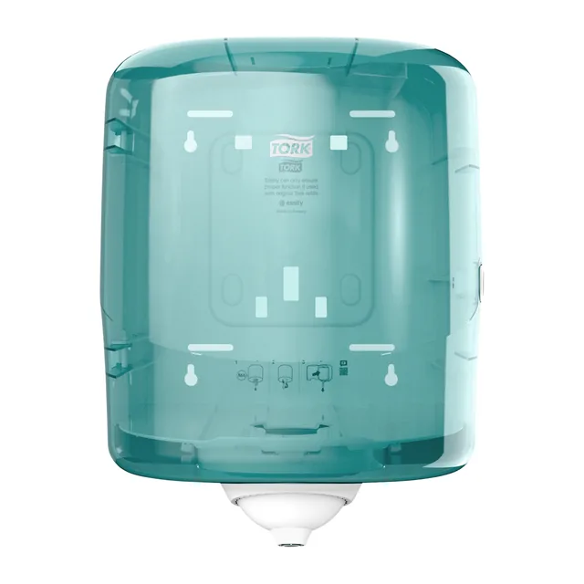Handdoekroldispenser Tork M4 Performance turquoize