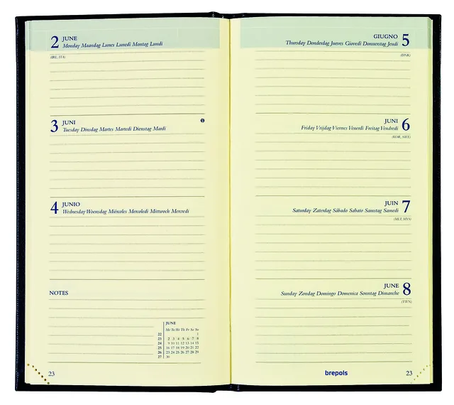 Agenda 2027 Brepols Interplan Colora 7d/2p assorti