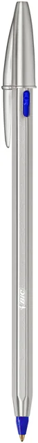 Balpen Bic Cristal Re-new 1 pen + 2 vull M blauw
