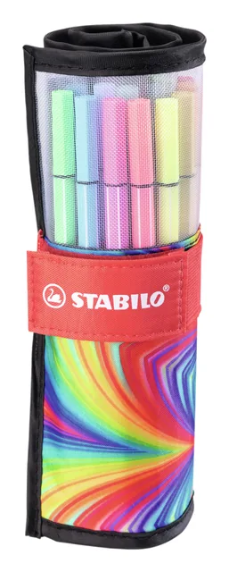 Viltstift STABILO Pen 68/25 Arty roletui M 25st