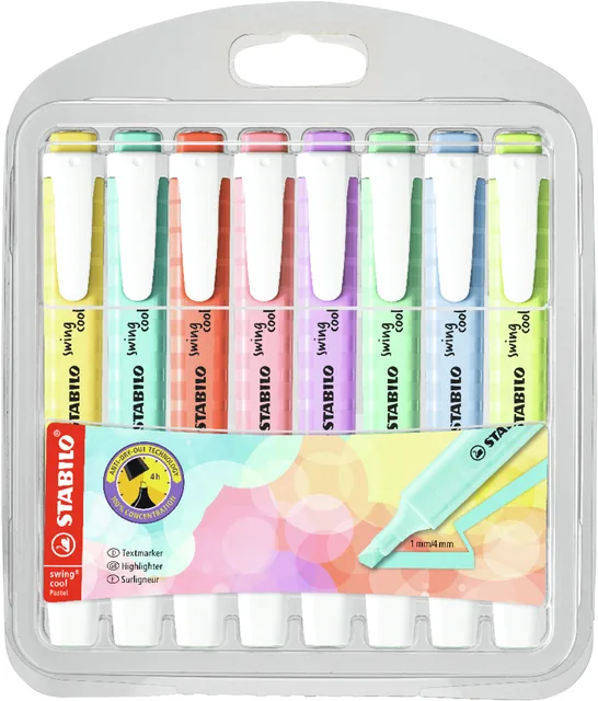Markeerstift STABILO Swing cool 275/8 assorti