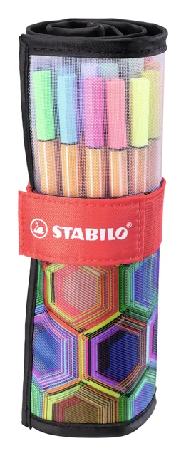 Fineliner STABILO point 88/25 etui zw F assorti