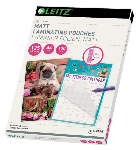 Lamineerhoes Leitz iLAM A4 2x125micron EVA Mat