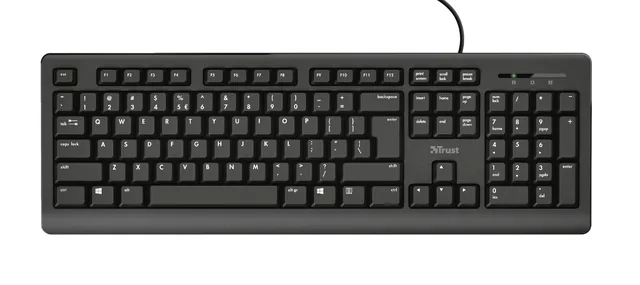 Toetsenbord Trust Primo QWERTY zwart