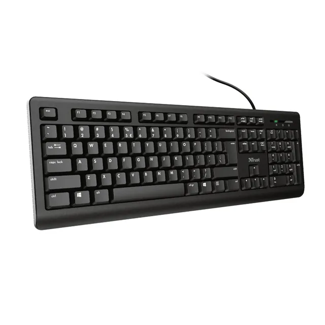 Toetsenbord Trust Primo QWERTY zwart