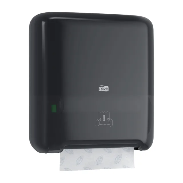 Handdoekroldispenser Tork H1 Elevation Matic zwart