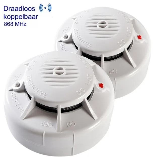 Rookmelder Fito optisch 3V batterij draadloos