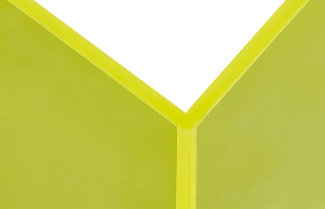 Boekensteun MAUL 10x10x13cm acryl neon geel
