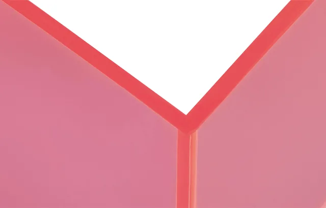 Boekensteun MAUL 10x10x13cm acryl neon rood