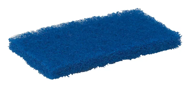 Schuurspons Vikan medium125x245x23mm blauw nylon
