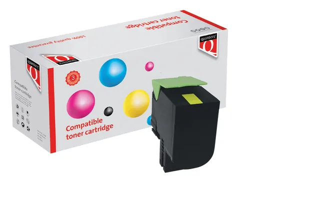 Tonercartridge Quantore  Lexmark 80C2XY0 geel
