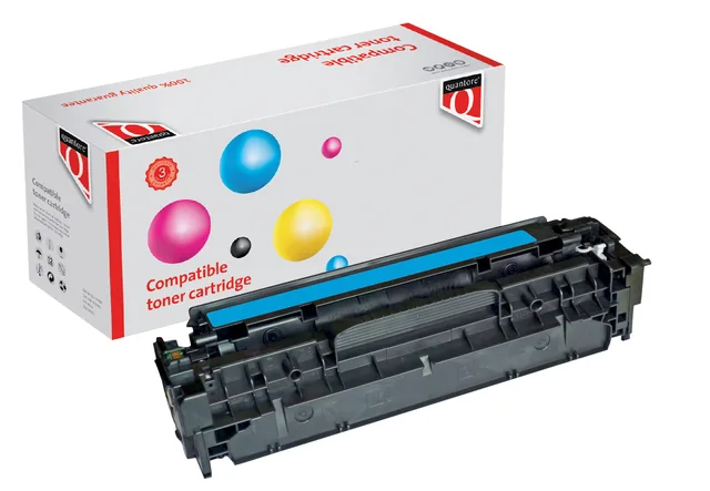 Tonercartridge Qua Can Crg-718c blauw
