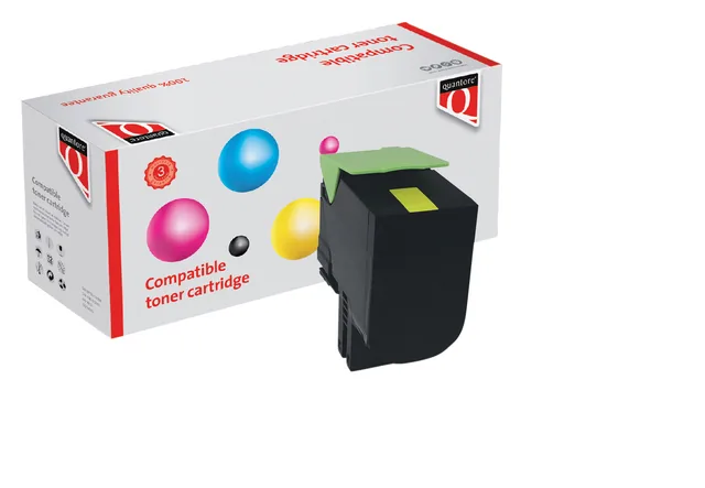 Tonercartridge Quantore  Lexmark 80C2HY0 geel