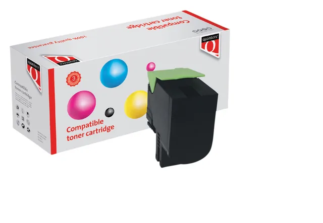 Tonercartridge Qua Lexmark 70c0x10 zwart