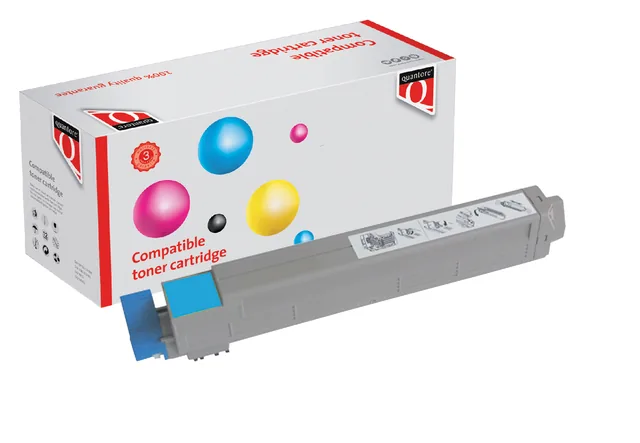 Tonercartridge Quantore Oki 44643003 Cyan