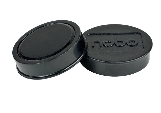 Magneet Nobo 38mm zwart 10 stuks
