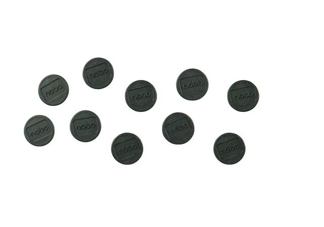 Magneet Nobo 13mm zwart 10 stuks
