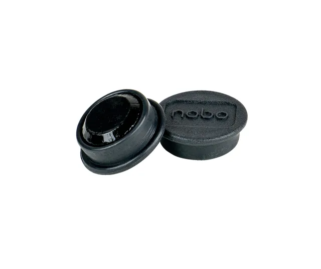 Magneet Nobo 13mm zwart 10 stuks