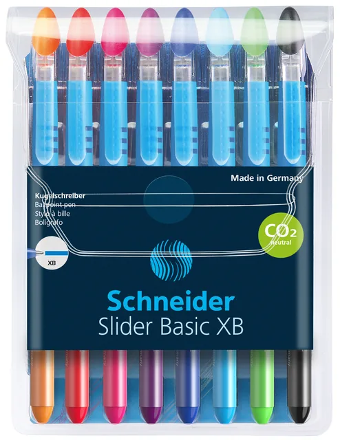Rollerpen  Slider Basic Colours XB 8st assorti
