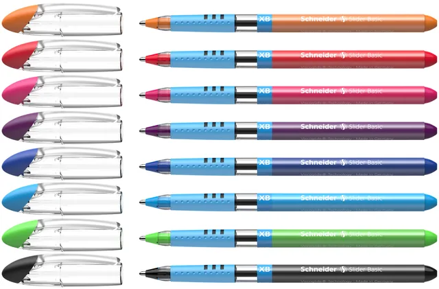 Rollerpen  Slider Basic Colours XB 8st assorti