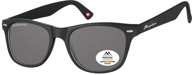 Zonnebril Montana Havanna smoke polar glas zwart