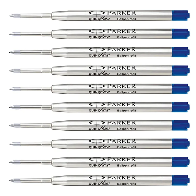 Balpenvulling Parker Quinkflow M 10st blauw