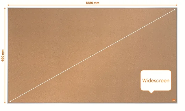 Prikbord Nobo Impression Pro wide 69x122cm kurk