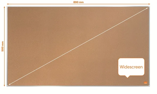 Prikbord Nobo Impression Pro wide 50x89cm kurk