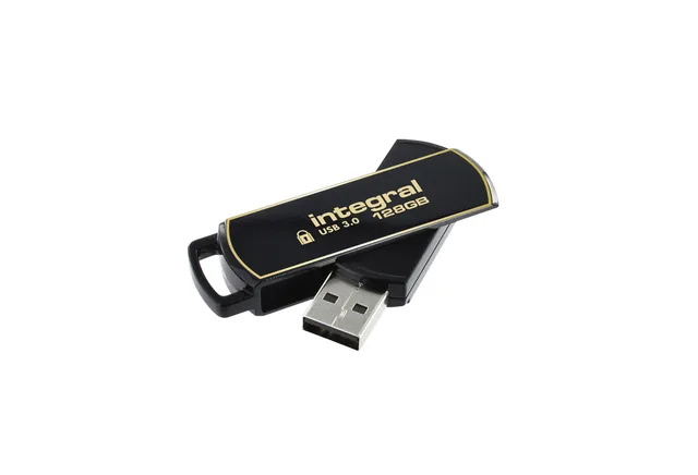 USB stick 3.0 Integral Secure 360 USB-A 128GB zw