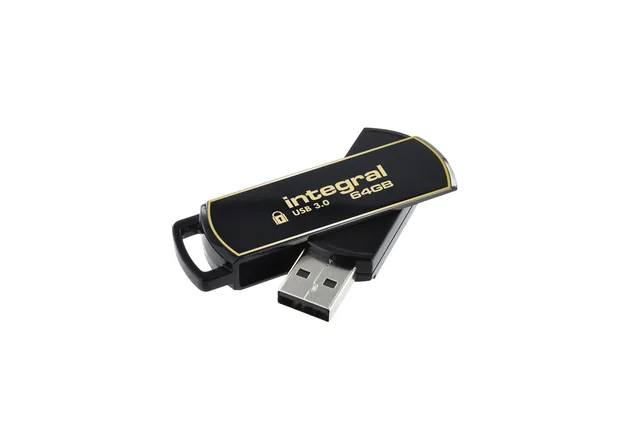 USB stick 3.0 Integral Secure 360 USB-A 64GB zw